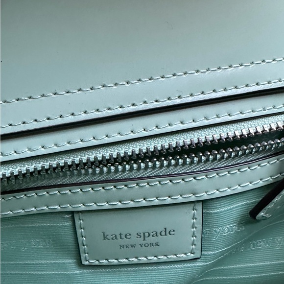 Kate Spade $298 MSRP NWT Spazzolato Small Tote, Pistachio Cream - Picture 13 of 16